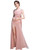 In Stock:Ship in 48 hours Pink Straps Allure See Through Prom Dress
