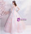 In Stock:Ship in 48 hours Pink Long Sleeve Tulle Quinceanera Dresses