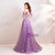 In Stock:Ship in 48 hours Purple Spaghetti Straps Backless Prom Dress