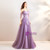 In Stock:Ship in 48 hours Purple Spaghetti Straps Backless Prom Dress