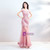 In Stock:Ship in 48 hours Pink Mermaid Lace Tulle Prom Dress