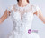 In Stock:Ship in 48 hours White Appliques Beading Wedding Dress