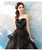 In Stock:Ship in 48 hours Black Tulle Sweetheart Neck Prom Dress