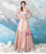 In Stock:Ship in 48 hours Pink Half Sleeve Backless Prom Dress
