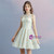 In Stock:Ship in 48 hours Blue Champagne Tulle Appliques Homecoming Dress