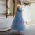 In Stock:Ship in 48 hours Blue Strapless Tulle Homecoming Dress