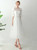 In Stock:Ship in 48 hours White Lace Two Piece Wedding Dress