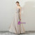 In Stock:Ship in 48 hours Gray Spaghetti Straps Tulle Prom Dress