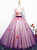 In Stock:Ship in 48 hours V-neck Purple Tulle Quinceanera Dresses