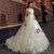 White Ball Gown Tulle Sweetheart Neck Ruffle Wedding Dress