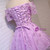 Purple Homecoming Dress  Short Sleeve  Lace   Cocktail