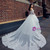 White Tulle Lace Appliques Off The Shoulder Long Sleeve Wedding Dress