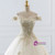 White Ball Gown Tulle Gold Appliques Off The Shoulder Wedding Dress