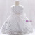 In Stock:Ship in 48 Hours White Lace Sequins Little Girl Dress