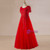 Plus Size Red Tulle Appliques Beading Short Sleeve Prom Dress
