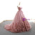 Pink Ball Gown Sweetheart Neck Tulle Appliques Wedding Dress