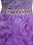 Purple Organza Ruffle Backless Floor Length Beading Wedding Dress
