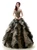 Leopard print Quinceañera ball gown with a crystal-beaded sweetheart neckline and full organza skirt, a bold choice for a modern celebration