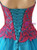 Blue Tulle Red Appliques Sweetheart neck Floor Length Quinceanera Dresses