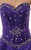 Purple Sweetheart Neck Organza With Beading Quinceanera Dresses