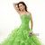 Green Organza Sweetheart Neck With Beading Quinceanera Dresses