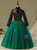 In Stock:Ship in 48 Hours Green Tulle Long Frozen Aisha Dress