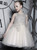 In Stock:Ship in 48 Hours Champagne Tulle Appliques Girl Dress