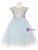 In Stock:Ship in 48 Hours Light Blue Tulle Cap Sleeve Girl Dress