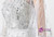 Silver Fomral Crystal Beaded Transparent Cape Lace Mermaid Prom Dress