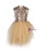 In Stock:Ship in 48 Hours Champagne Tulle High Neck Girl Dress