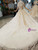 White Ball Gown Tulle Sequins Off The Shoulder Appliques Wedding Dress