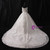 White Ball Gown Tulle Appliques Short Sleeve With Beading Wedding Dress