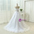 Organza Sweetheart Neck Open Back Crystal Wedding Dresses