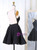 A-Line Bateau Backless Black Lace Homecoming Dress With Beading