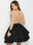 A-Line Black V-Neck Long Sleeves Homecoming Dress With Appliques