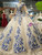 Ivory Ball Gown High Neck Long Sleeve Appliques Backless Wedding Dress