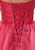 Pink Organza Sweetheart Neck Pleats With Beading Homecoming Dress