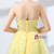 A-Line Yellow Tulle Sweetheart Neck Beading Homecoming Dress