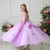 Sweet Ball Gown Purple Tulle Appliques Flower Girl Dress