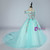 Blue Ball Gown Tulle Off The Shoulder Flower Girl Dress