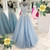 High Collar A-Line Prom Dress Sexy Elegant Applique Long Tulle
