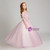 Pink Tulle Spaghrtti Straps Appliques Floor Length Flower Girl Dress