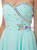 Light Blue Chiffon Sweetheart Neck With Crystal Homecoming Dress