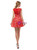 A-Line Red Lace Sleeveless Mini Homecoming Dress