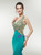 Sexy Green Satin Mermaid Backless Prom Dress With Crysatl