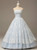 Strapless A-line Lace Applique Quinceañera Dress in Baby Blue