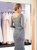 Gray Mermaid Tulle Sequins Long Sleeve With Beading Prom Dress