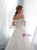 Light Champagne Tulle Off The Shoulder Appliques Wedding Dress