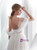 Simple Ivory Tulle Cold Shoulder Backless Fheather Wedding Dress