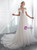 Simple Ivory Tulle Cold Shoulder Backless Fheather Wedding Dress